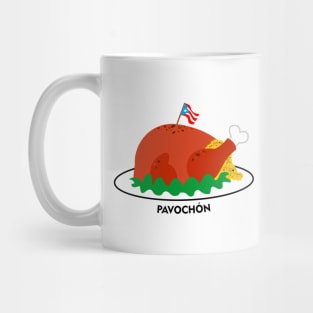 Puerto Rican Pavochon Mofongo Stuffed Turkey Thanksgiving Food Mug